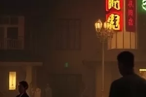 动画流光食堂封面，深夜灯火与热气蒸腾的碗面