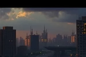 奇幻剧集午夜造梦师封面，深蓝夜空与发光手稿